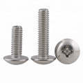 High Quality SS Cross Recessed Mushroom Round Head Machine Screw 304